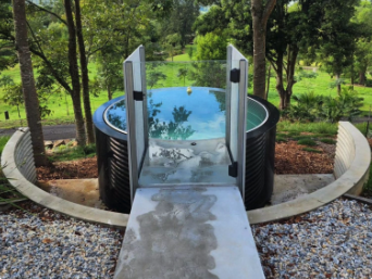 above ground plunge pool design