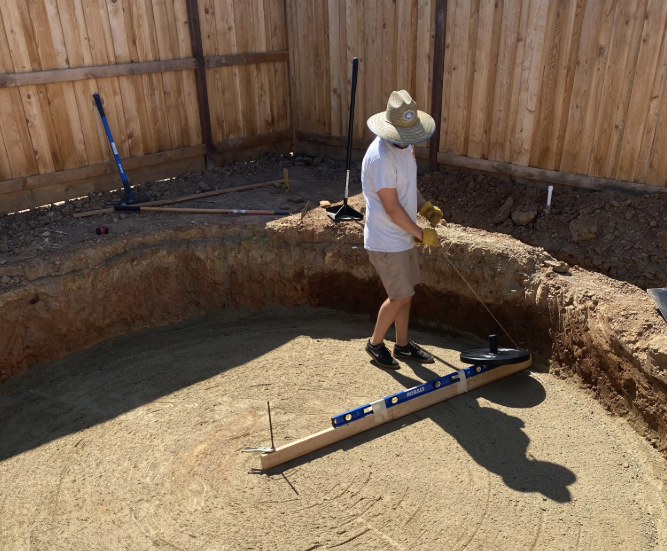plunge pool soil preparation